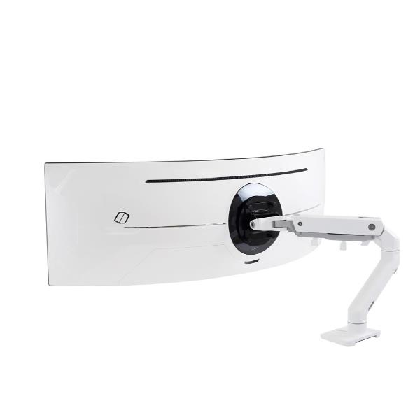 HX DESK ARM WITH HD PIVOT WHITE