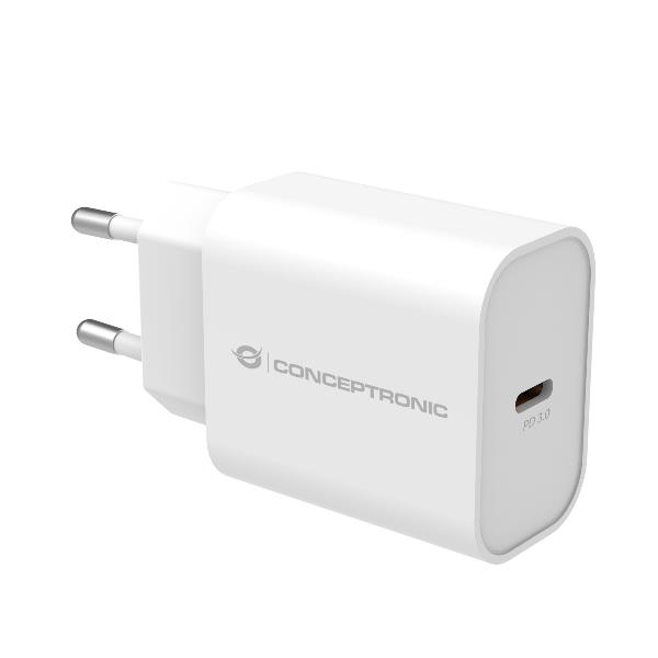 MINI USB CHARGER 20W WHITE USB-C