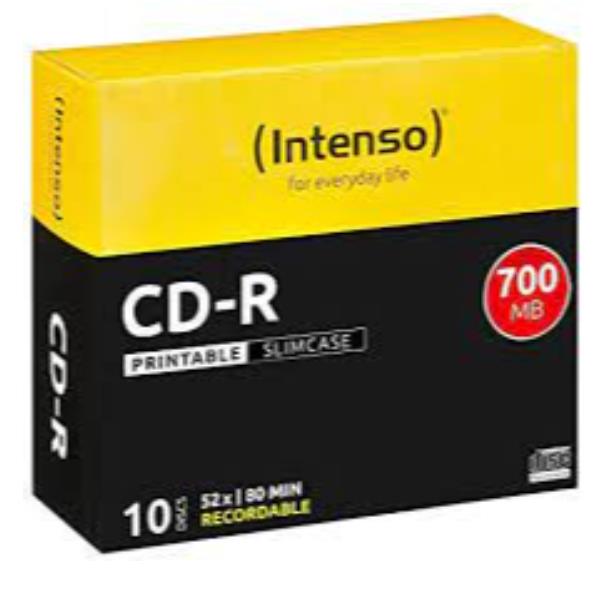 CD-R 700MB.12X SLIM PRINTABLE 10PZ.