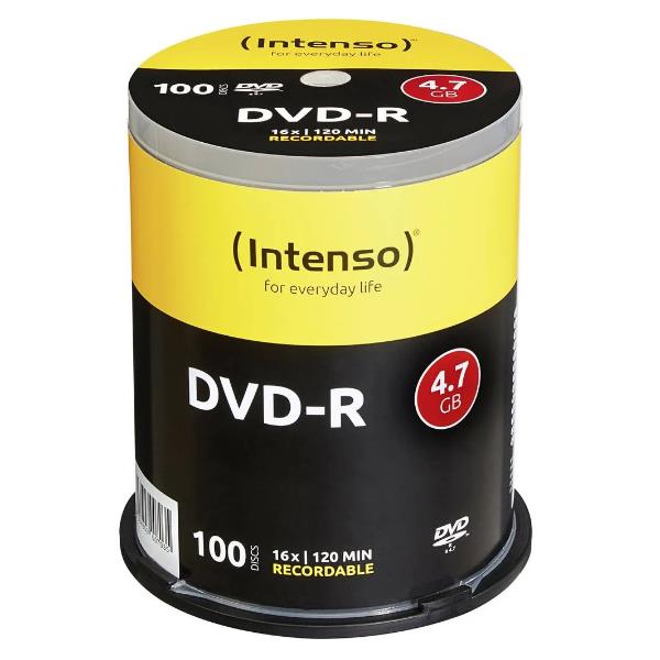 DVD-R 4.7GB 16X SPINDLE 100PZ.