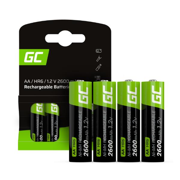 RECHARGE BATTERIES 4XAA R6 2600MAH