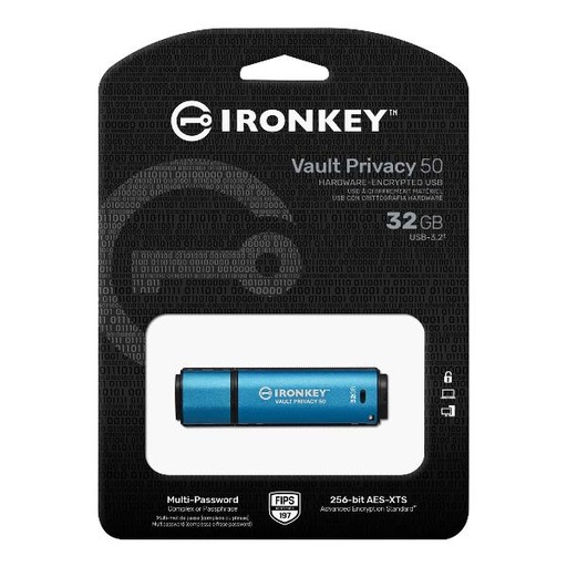 [IKVP50C/32GB] 32GB USB-C IRONKEY VAULTPRIVACY 50C