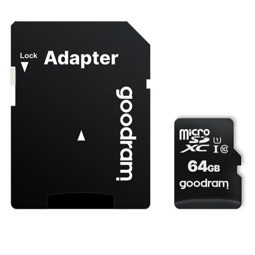 [M1AA-0640R12] 64GB MICRO CARD CL 10 UHS I