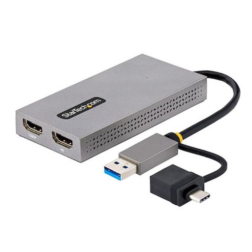 [107B-USB-HDMI] ADATTATORE USB A/C A 2X HDMI