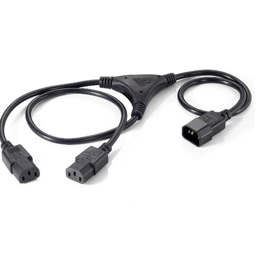 [112210] POWER CABLE Y-VERSION 1,60M BLACK,