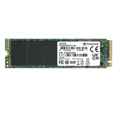 [TS250GMTE115S] 250GB M2 2280 PCIE GEN3X4 NVME TLC