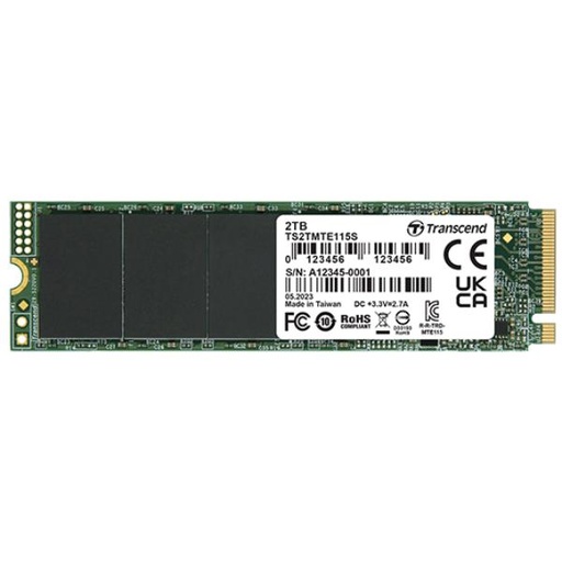 [TS2TMTE115S] 2TB M2 2280 PCIE GEN3X4 NVME TLC