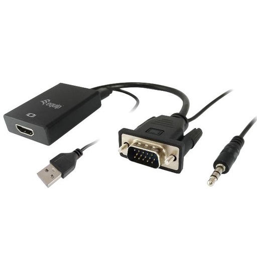 [119038] VGA TO HDMI ADAPTER WITH AUDIO, BLA