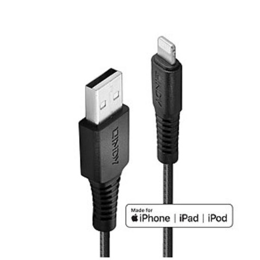 [31292-LND] 2M USB AN LIGHTNING KABEL, KEVLAR