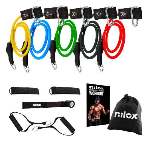 [NXFTELASTICV1] NILOX SET ELASTICI FITNESS