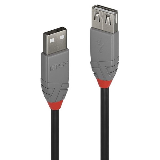 [36702] 1M USB 2.0 KABEL AM   AF  ANTHRA