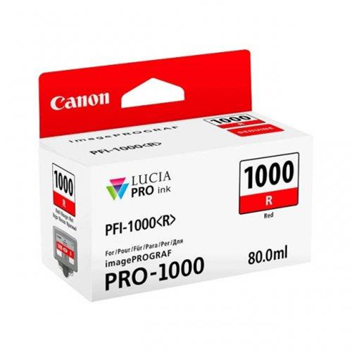 [0554C001] PFI-1000R Rosso Cartuccia inchiostro 80ml