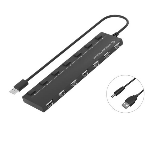 [HUBBIES08B] 7-PORT USB 2.0 HUB