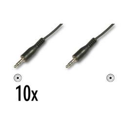 [NX090101102] 10X CAVO AUDIO 1.5MT JACK 3 5 M/M