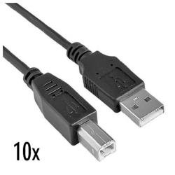 [NX090301134] 10X CAVO USB 2.0- 1.8MT M/M A/B