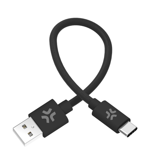 [USBAUSBCCOT30BK] USB-A TO USB-C 30CM BK COTTON