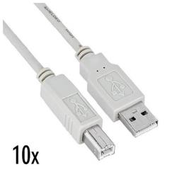 [NX090301135] 10X CAVO USB 2.0 1.8MT M/M A/B