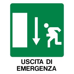 [593EF52032] CARTELLO USCITA EMERGENZA FREC IN B