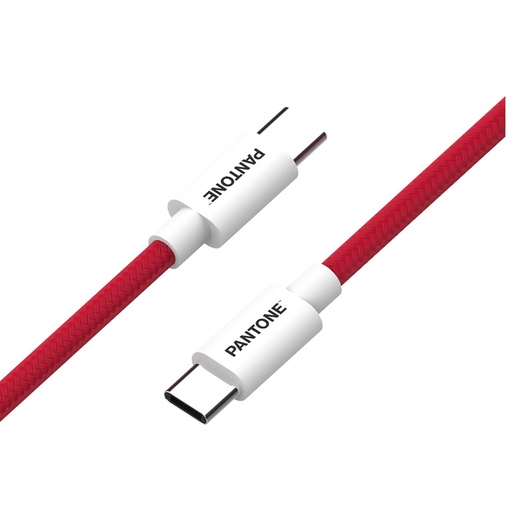 [PT-CTC002-5R1] PANTONE USBC TO USBC CABLE RED