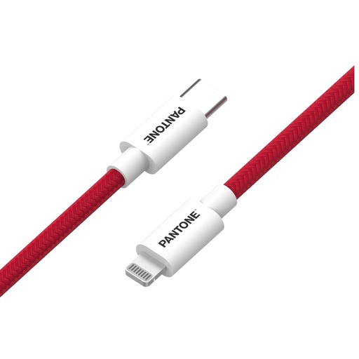 [PT-CTL002-5R1] PANTONE USBC TO LIGHTN CABLE RED