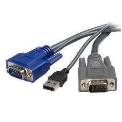 [SVUSBVGA6] CAVO SOTTILE KVM  VGA  USB  2 IN 1