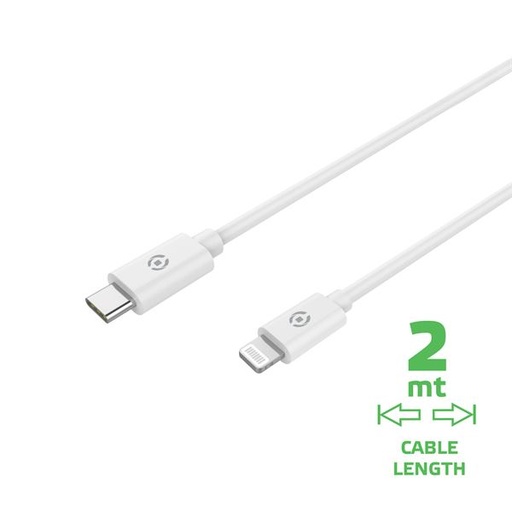 [USBLIGHTC2MWH] LIGHTNING TO USB-C 60W CABLE 2MT WH