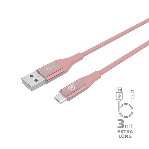 [USBMICROCOL3MPK] USB-A TO MICROUSB 12W CABLE 3MT PK