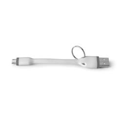 [USBMICROKEYWH] USB-A TO MICROUSB 12W CABLE 12CM WH