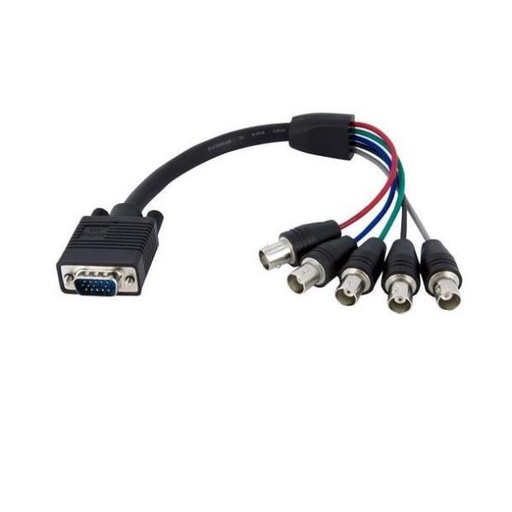 [VGABNCMF1] CAVO COASSIALE HD15 VGA 5 BNC