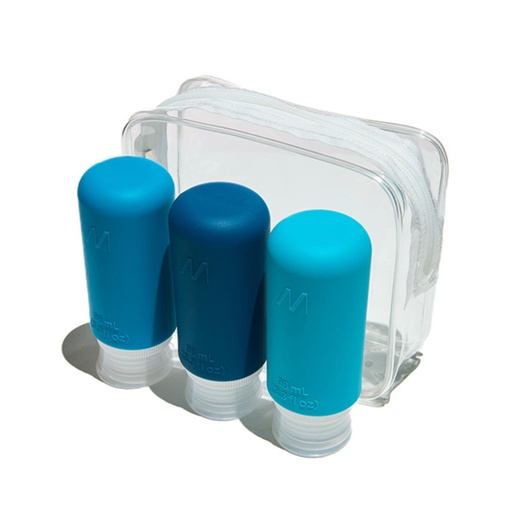 [TRBOTTLES3BL] MUITOMAS SET 3PCS TRAVEL BOTTLES BL