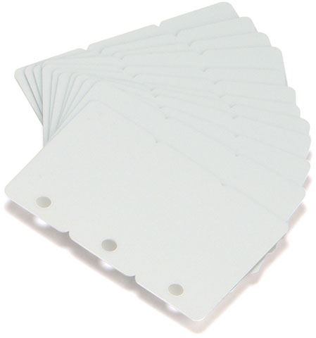 [104523-020] CARD/BADGE 0.76MM 30MIL.3UP 500PZ.