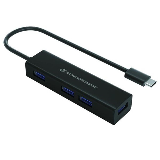 [HUBBIES07B] 4-PORT USB 3.0 ALUMINUM HUB