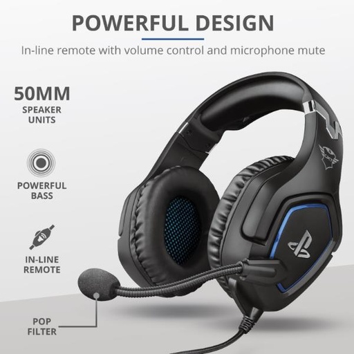 [23530] GXT 488 FORZE-G PS4 HEADSET BLACK