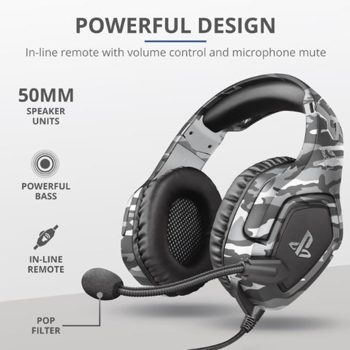 [23531] GXT 488 FORZE-G PS4 HEADSET GREY