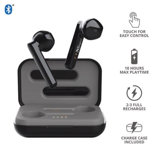 [23712] PRIMO TOUCH BT EARPHONES BLACK