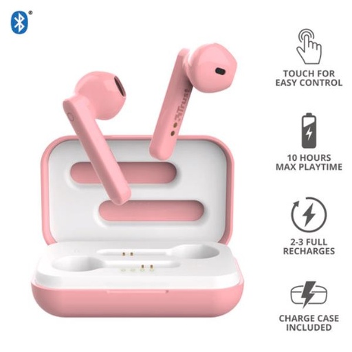 [23782] PRIMO TOUCH BT EARPHONES PINK