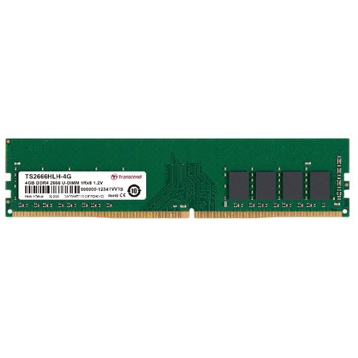 [TS2666HLH-4G] 4GB DDR4 2666 U-DIMM 1RX8 1.2V