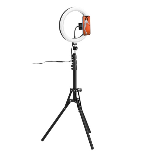 [CLICKGHOSTUSBBK] RINGLIGHT 10 TRIPOD WITH MAG