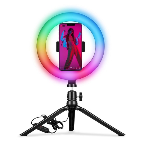 [PYTRIPOD] TREPPIEDE PORTATILE CON RING LIGHT