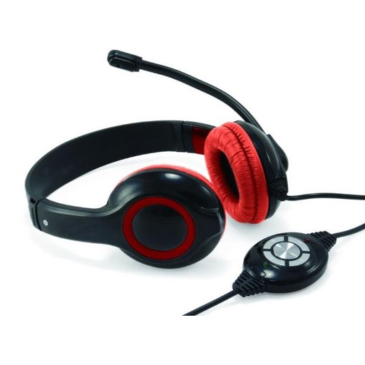 [CCHATSTARU2R] USB COMFORT.STEREO HEADSET RED