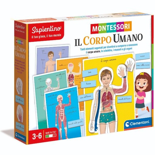 [16373A] MONTESSORI - IL CORPO UMANO