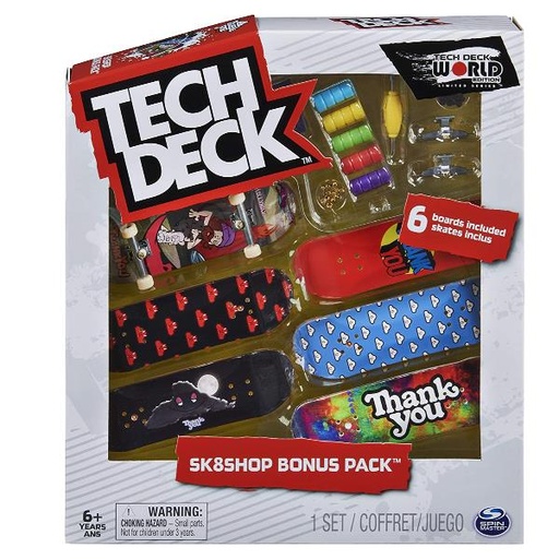 [6028845] TECH DECK - BONUS - 6 SKATE ASS.TI