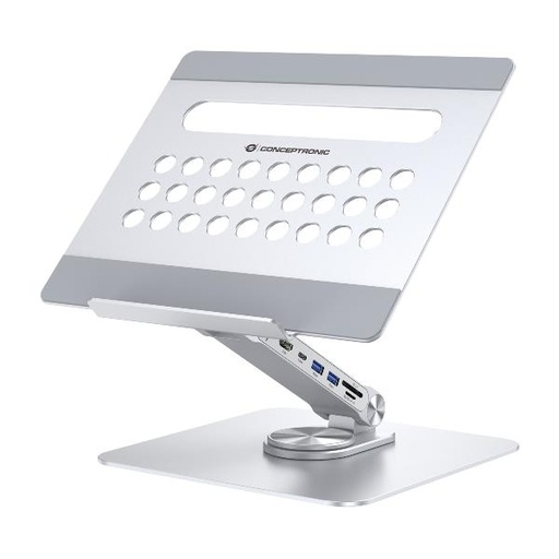 [DONN27G] LAPTOP STAND WITH 7-IN-1 DOCKING