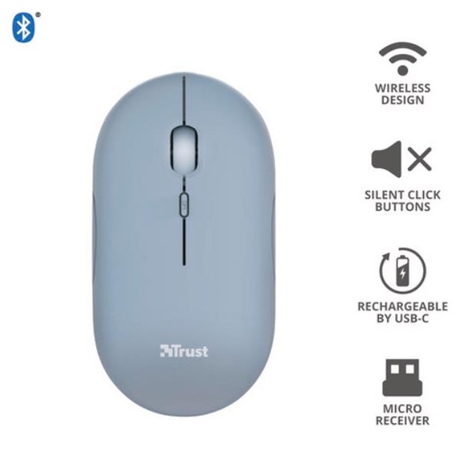 [24126] PUCK WIRELESS MOUSE BLUE