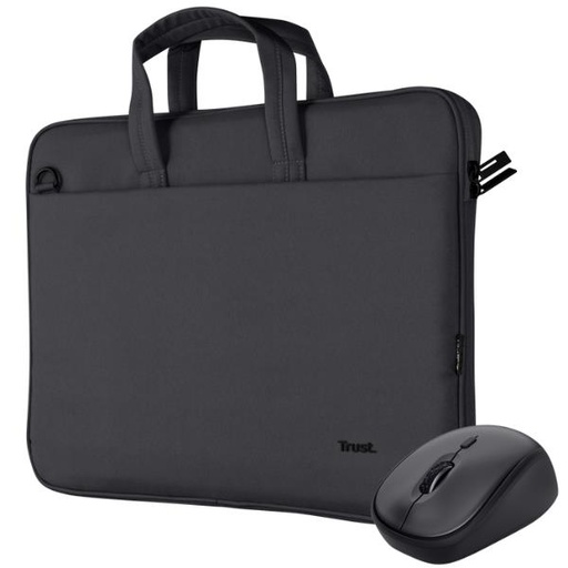 [24988] BOLOGNA BAG AND MOUSE SET BLACK