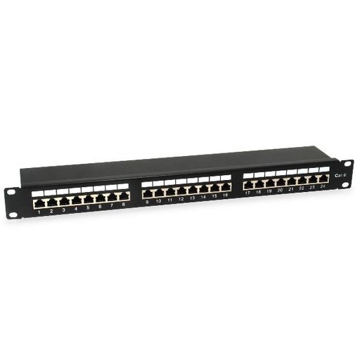 [326425] 24-PORTS CAT.6 SHIELDED PATCH PANEL