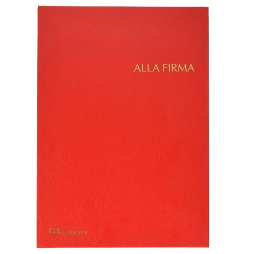 [614-AR] LIBRO FIRMA 14 INTERCALARI ROSSO