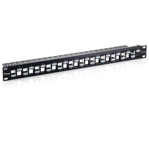 [769324] 24-PORT KEYSTONE CAT.6A SHIELDED