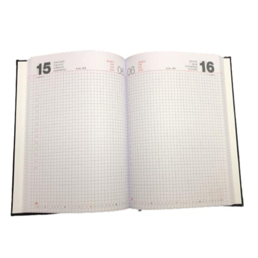 [9181XMT14] AGENDA NERA GIORN QUAD 14 5X20 5