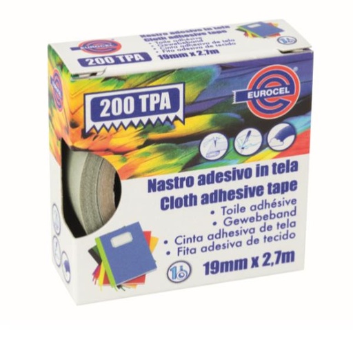 [016514194A] NASTRO TELA TPA200 GRIGIO 19X2.7